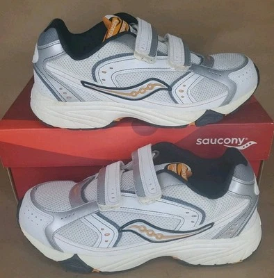 Saucony Boys Cohesion Hoop & Loop Closure Size 4.5 Wide Sneakers NIB - Image 1 of 4