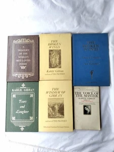 Kahlil Gibran 6-Book SET Hard cover first Print - Foto 1 di 24