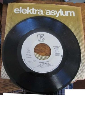 Debra Laws 45 rpm Record Be Yourself Elektra White Label Promo 47084 - Image 1 of 3