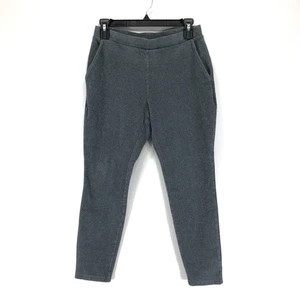 Lands' End Sport Knit High Rise Corduroy Leggings Women's Small / 6-8 Gray Ankle - Picture 1 of 12