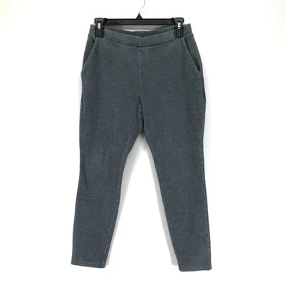 Lands' End Sport Knit High Rise Corduroy Leggings Women's Small / 6-8 Gray Ankle - Image 1 of 4