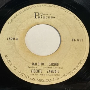 Vicente Zamudio: Maldito Carino / Muerte De Jose Zamudio 45 - Discos Princesa - Imagen 1 de 2