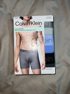 Calvin Klein Herren Boxershorts Baumwolle Modal Gr. Medium (32”-34”) 3er Pack - Bild 1 von 2