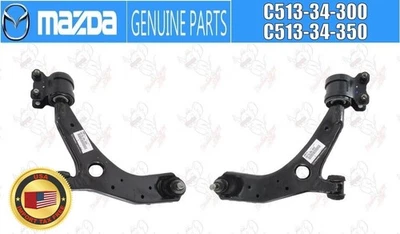 Mazda OEM Passenger LH RH Front Lower Control Arm Suspension C513-34-350 34-300 - Image 1 of 4