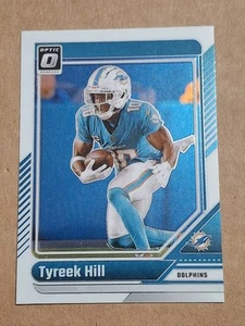 2024 TYREEK HILL DONRUSS OPTIC NFL CARD #123 MIAMI DOLPHINS KC CHIEFS CHEETAH - Picture 1 of 2