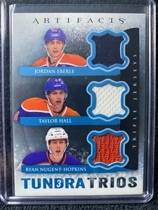 2013-14 Artifacts - Tundra Trios Oilers - #T3-EHN *Eberle-Hall-Nugent-Hopkins* - Imagen 1 de 2