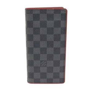 Louis Vuitton Damier Graphite Canvas Brazza Wallet N63254 130344379 - Picture 1 of 7
