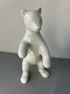 KPM, stehender Bär aus weißem Porzellan, 1.Wahl ohne OVP 19cm groß - Bild 1 von 5