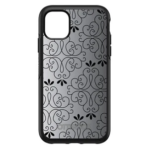 OtterBox Symmetry for Apple iPhone (Pick Model) - Black White Fade Black Floral - Picture 1 of 20
