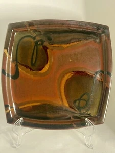 STILLFIRE Pottery Carol Ann Bauer Abstract Studio Pottery Plate - Picture 1 of 7
