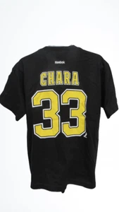 New Boston Bruins #33 Zdeno Chara Youth Size L Large Black Reebok Shirt - Picture 1 of 9