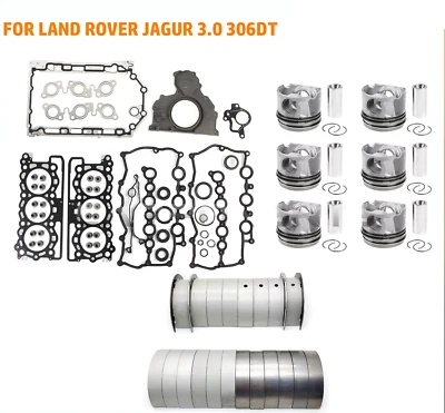 For LAND ROVER RANGE ROVER 306DT TDV6 PISTONS &Gasket&Bearing 3.0 DIESEL ENGINE - Image 1 of 4