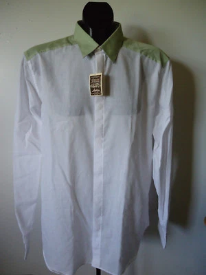 CAMISA NUEVA CON ETIQUETAS VINTAGE AÑOS 90 PARA HOMBRE HOMBRE 15 1/2 ASTER ITALIA YUGO CONTRASTE Foto 1 de 4