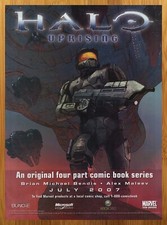 2007 Marvel Comics Halo Uprising Vintage Print Ad/Poster Xbox 360 Promo Art