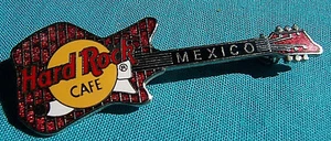 MEXICO CITY RICKENBACKER RED BRICK WALL VINTAGE GUITAR 3LT Hard Rock Cafe PIN - Picture 1 of 1