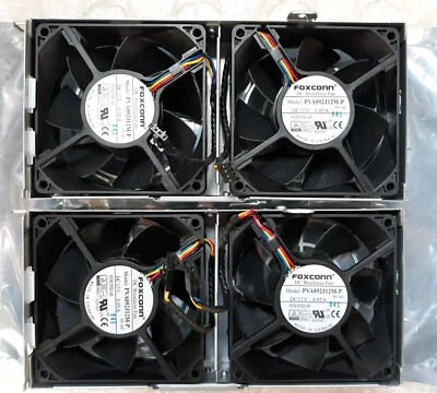 Pair of Foxconn DC Brushless FAN PVA092j12M-P 4-Pin DC12V 0.95A Cooling Case Fan - Image 1 of 3
