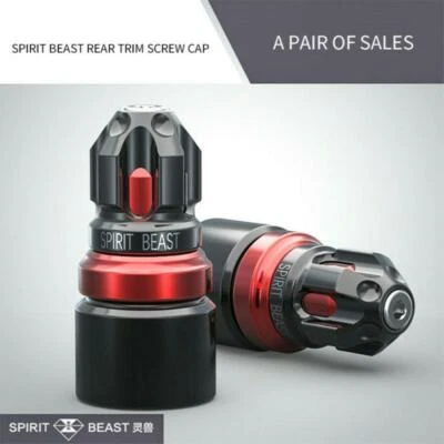 2 Piezas CNC Motocicleta Tapa Tornillo Cuerpo Marco Accesorios 8mm Cubierta Tuerca Decorativa Foto 1 de 4