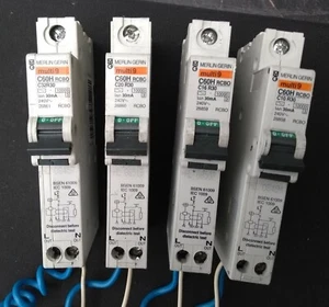 Merlin-Gerin C60H RCBO 30mA 45A, 32A, 20A, 16A, 10A , 6A Type C ! Live Tested ! - Picture 1 of 6