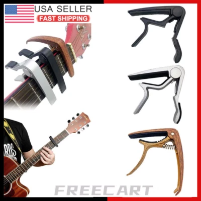 Guitarra Capo Gatillo Cambio Rápido Llave Abrazadera Ukelele Mandolina Acústica Eléctrica EE. UU. Foto 1 de 4