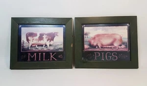 Antike gerahmte Bauernhoftiere mit Fine Art Trade Guild Siegel, gerahmt in Großbritannien - Bild 1 von 4