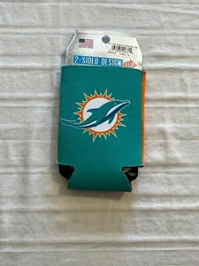 Miami Dolphins NFL 2-Sided Koozies Coozies Can Cooler Wincraft - Picture 1 of 2