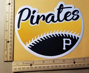 HUGE PITTSBURGH PIRATES IRON-ON PATCH - 6" x 7.5" - Picture 1 of 1