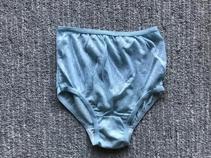Bragas Abuela Años 70 De Reedición Vintage Poliéster Azul Perforado Sissy Breve Talla 5-7 - Imagen 1 de 5