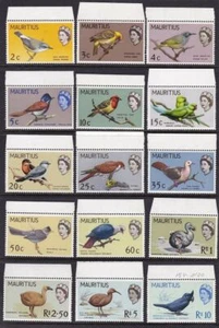 1965 MAURITIUS - SG 317/331 lot de 15 MNH/** - Photo 1/1