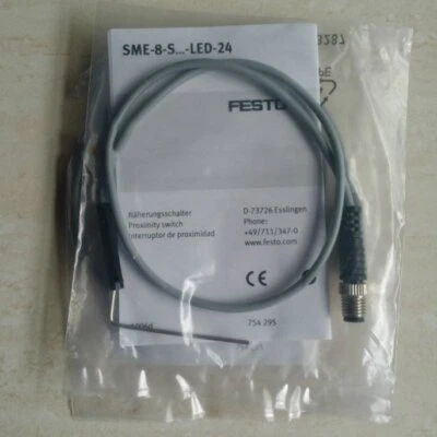 One New Festo SME-8-S-LED-24 150857 Magnetic Switch Sensor Fast Shipping - Image 1 of 4