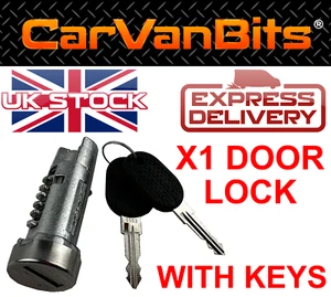 FOR FIAT CINQUECENTO 1991-1998 FRONT REAR DOOR LOCK SET SWITCH BARREL KEY KEYS - Picture 1 of 4