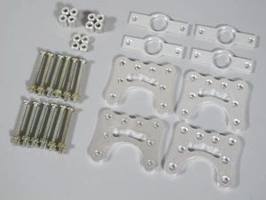 Aluminum Axle Link Linkage Shock Mount Plate kit Tamiya 1/10 Clodbuster Bullhead - Picture 1 of 9