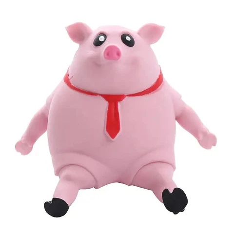 Decompress and Stretch Stress Pig Squeeze Piggy Stress Relief Funny Animals Toy Cover