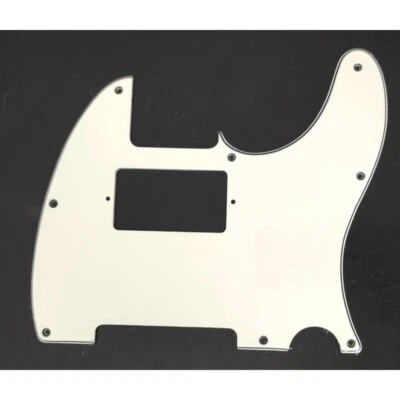ADPGUITARPARTS Pickguard Parchment 3 Lagen 8 Löcher für TELECASTER Mit Humbucker Pickup