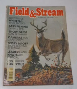 Field and Stream - December 1977 Vintage Hunting Fishing Whitetail Bass Geese - Picture 1 of 2
