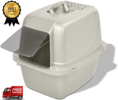 Extra Large cat Litter Box Closed Cat pan ,Hooded, indoor Cat House