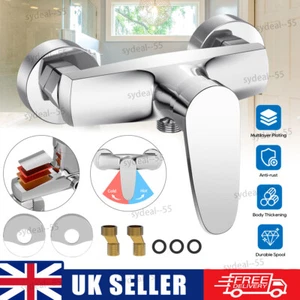 Mixer Taps Bathroom Shower Wall Mounted Single Lever Faucet Mixer Valve G1/2 UK - Picture 1 of 11