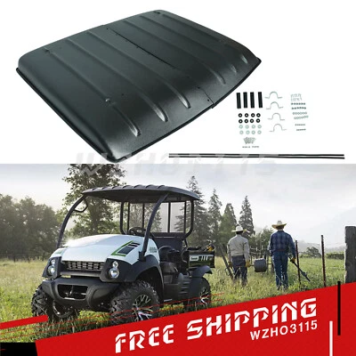 Plastic Hard Top Roof  Black  For 2005-2022 Kawasaki Mule 600 / 610 SX 4X4 - Image 1 of 4