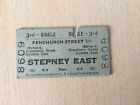 B,T,C,   Railway. Ticket,   (  Fenchurch St. To. Stepney East,  )Da-56