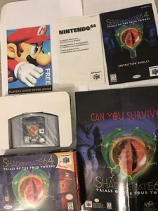 Shadowgate 64: Trials of the Four Towers Nintendo 64 N64 Completo CIB Reg Póster - Imagen 1 de 10