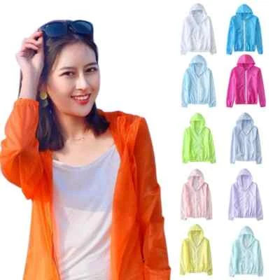 Unisex Quick Dry Breathable Sunscreen Outdoor Sproting Coat Jackets Lightweight - Image 1 of 4
