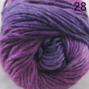Venta AIP 1 madeja x50 g arco iris grueso tejido a mano hilo de lana rápido chal bufandas 28 - Imagen 1 de 4