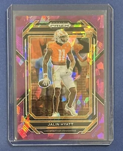 Prizm Jalin Hyatt Purple Cracker Ice 2023/149 Rookie SSP - Imagen 1 de 4
