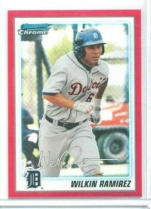 2010 Bowman Chrome Wilkin Ramirez Red Refractor Prospect #'ed 2/5