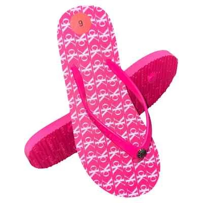 MSRP $39.99 NWT CALVIN KLEIN SAILA WOMEN'S PINK FLIP FLOPS SANDALS SIZE 6 7 8 9 - Image 1 of 4