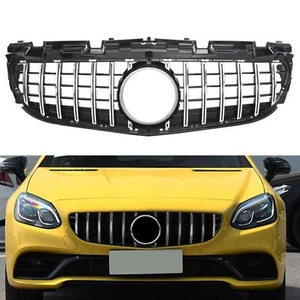 Front Bumper Grill For Mercedes Benz SLC Class R172 W172 2016 2017-2020 Silver - Picture 1 of 6