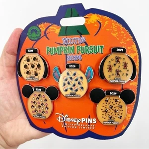 Disney Parks NEU Pluto’s Pumpkin Pursuit 2024 Pin Set Trading Sammler - Bild 1 von 5