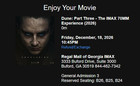 3 Tickets Dune Part 3 IMAX 70MM Regal Mall of Georgia 12/18 FRI 10:45PM
