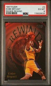 1997-98 Fleer - Rookie Rewind Kobe Bryant #3 PSA 6 - Picture 1 of 3