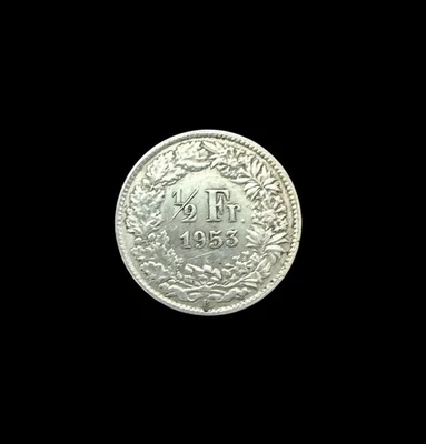 1953 Switzerland 1/2 Franc Silver Coin, Collect - Image 1 of 2