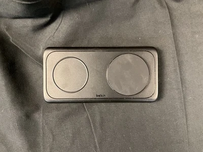 Belkin BoostCharge Pro 2-in-1 Magnetic Wireless Charging Pad with Qi2 15W Black - Image 1 of 4